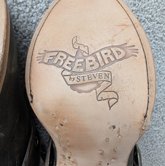 Freebird by Steven Carsen Ankle Boot Women's Size 7 Leather Distressed Bohemian - Picture 14 of 14